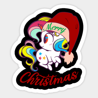 MERRY CHRISTMAS UNICORN 2021 Sticker